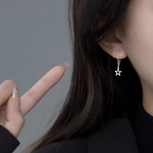 이미지를 갤러리 뷰어에 로드 , 판매 중 한국 패션 스타일 스타 체인 귀걸이 스테인레스 스틸 4cm
