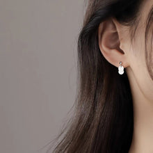 이미지를 갤러리 뷰어에 로드 , 스테인레스 스틸 8mm 더블 소형 원형 참 귀걸이 스터드 미니멀리스트
