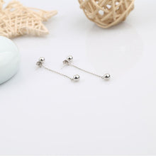 Load image into Gallery viewer, Korean Kpop Style Stud 4mm Bead Earring Solid Stainless Steel 5cm
