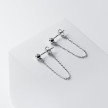 Load image into Gallery viewer, ON SALE Korean Steel 1.2mm Chain Link Punk Minimalist Trend Fashion Earrings 3cm
