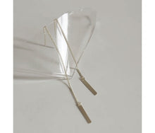 이미지를 갤러리 뷰어에 로드 , 한국산 스테인레스 스틸 직사각형 참 바 12cm 스레더 귀걸이
