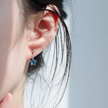 이미지를 갤러리 뷰어에 로드 , 한국어 패션 미니 6mm 스타 큐빅 지르코니아 스테인레스 스틸 귀걸이 스터드 귀걸이 미니멀리스트
