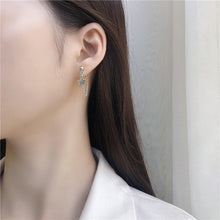 이미지를 갤러리 뷰어에 로드 , 한국 작은 별 참 체인 귀걸이 스테인레스 스틸 3cm
