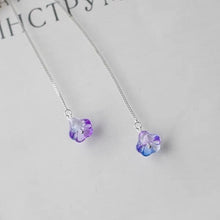 Load image into Gallery viewer, Korean Stainless Steel 6x4mm Mini Bell Flower Threader Earrings 10cm
