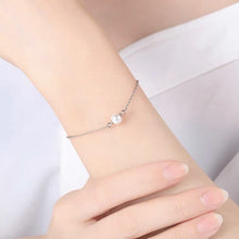 将图片加载到图库查看器，S925 Silver AAAA South Sea Round White Pearls 6-7mm Spring Ring Cable Chain
