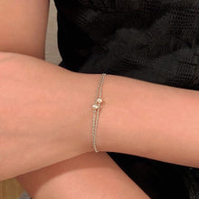 Load image into Gallery viewer, S925 AAA 3-4mm Freshwater Pearls Dainty Minimalist Chain Bracelet 6/7/8 Inches Friendship Bracelet Bridesmaid Bracelet Wedding Graduation
