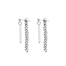 이미지를 갤러리 뷰어에 로드 , 한국식 청키 쿠바 체인 3.8mm 스틸 2cm 직사각형 참 4cm
