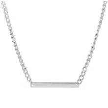 Load image into Gallery viewer, Solid steel Korean K-pop style necklace with a 2mm chunky chain and 2.5cm rectangle charm, adjustable from 16 to 18 inches, perfect for adding a trendy K-pop flair to your outfit.
