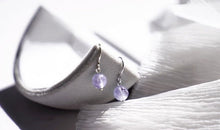 Load image into Gallery viewer, Surgical Steel 6mm Small Mini Lavender Jade Dangle Earring
