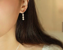 이미지를 갤러리 뷰어에 로드 , 한국 패션 스타일 우아한 5mm 크리스탈 진주 귀걸이 스터드
