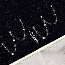 Load image into Gallery viewer, Minimalist Style Coffee Bean Chain Triple Piercing Earring 2.5-3cm
