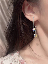 Load image into Gallery viewer, Surgical Steel 14mm Clear Ab Rainbow Crystal Butterfly Earrings 5-5.5cm Stud
