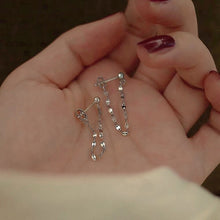 이미지를 갤러리 뷰어에 로드 , 한국 패션 커피빈 체인 귀걸이 스테인레스 스틸 미니멀리스트 스터드
