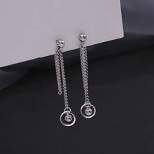 Load image into Gallery viewer, Korean Punk Stud 10mm Circle Ring 4mm Seamless Solid Steel Bead Earrings 5-5.5cm
