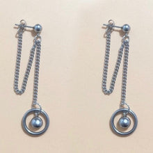 Load image into Gallery viewer, Korean Punk Stud 10mm Circle Ring 4mm Seamless Solid Steel Bead Earrings 5-5.5cm
