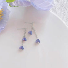 Load image into Gallery viewer, Korean Fashion Steel Silver raspberry Bell Flower 4cm Earrings
