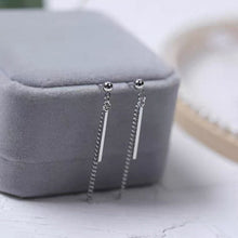 이미지를 갤러리 뷰어에 로드 , 한국 펑크 2cm 스틸 직사각형 참 체인 귀걸이 4cm
