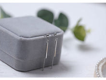 이미지를 갤러리 뷰어에 로드 , 한국 펑크 2cm 스틸 직사각형 참 체인 귀걸이 4cm
