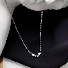 Load image into Gallery viewer, S925 Chain 4mm Steel Cube Moving Beads Necklace 16-18 Inches Spring Ring
