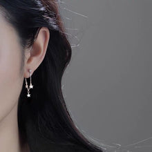 이미지를 갤러리 뷰어에 로드 , 한국 체인 10mm 별 참 체인 귀걸이 스테인레스 스틸 4-4.5cm
