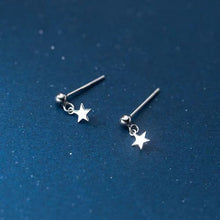 Load image into Gallery viewer, Minimalist Solid Surgical Steel Stud Korean Fashion Style 10mm Star Charm Stars &amp; celestial Earrings Hypoallergenic
