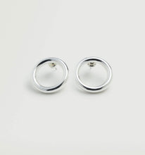 Load image into Gallery viewer, Geometric Circle Korean Style 13mm Surgical Steel Stud Earrings
