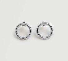 Load image into Gallery viewer, Geometric Circle Korean Style 13mm Surgical Steel Stud Earrings
