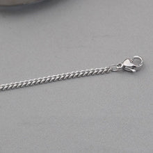 Load image into Gallery viewer, Korean Chain 2x3mm Steel Bar 2.5cm Bracelet 6/7/8 inches + 0.5 inch Extender
