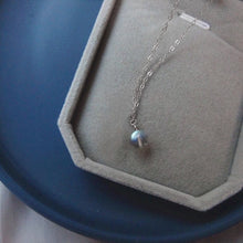 Load image into Gallery viewer, S925 4mm Mini AAA Labradorite Natural Crystal Necklace 16-18 Inches
