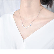 Load image into Gallery viewer, Korean Style Stainless Steel Cable Chain with 8mm Circle Charm Necklace 16-18 Inches
