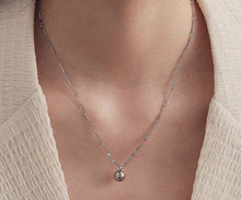 이미지를 갤러리 뷰어에 로드 , 스테인레스 스틸 1cm 스틱 커넥터 4mm 무봉제 강철 비드 목걸이 16-18인치
