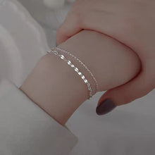 이미지를 갤러리 뷰어에 로드 , 수술용 스테인레스 스틸 이중 체인 2겹 팔찌 6/7/8인치 확장 장치 포함
