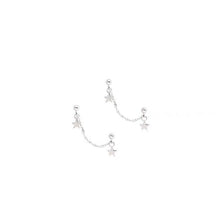 Load image into Gallery viewer, On Sale Solid Steel 10mm Korean Star Fashion Short 1.5mm Cable Chain Link Earrings 3cm
