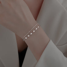 이미지를 갤러리 뷰어에 로드 , 수술용 스테인레스 스틸 이중 체인 2겹 팔찌 6/7/8인치 확장 장치 포함
