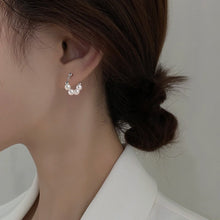 Load image into Gallery viewer, Korean Surgical Steel 5mm Crystal Pearls Earrings Stud Hypoallergenic
