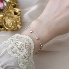 Load image into Gallery viewer, S925 4-5mm Natural Oval Pearl Bracelet  6/7/8 inches with Extender Wedding Gif For Her
