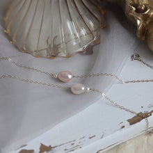 Load image into Gallery viewer, S925 Peach/ White Freshwater Pearls Bracelet 6/7/8 Inches
