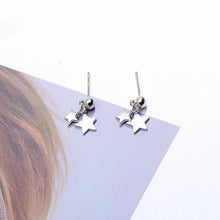 Load image into Gallery viewer, Surgical Steel Double Layers Stars Earrings Stud Hypoallergenic
