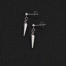 Load image into Gallery viewer, Korean Fashion Style 2cm Bullet Spike Earrings Punk Seamless Steel Stud Gothic
