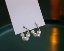 Load image into Gallery viewer, Korean Surgical Steel 5mm Crystal Pearls Earrings Stud Hypoallergenic
