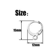 Load image into Gallery viewer, Kpop 12mm Solid Seamless Steel Spike Chain Earrings Hoop Lever Back 4cm
