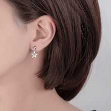 이미지를 갤러리 뷰어에 로드 , 한국 패션 스타일 15mm 별 참 귀걸이 스테인레스 스틸
