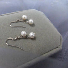 将图片加载到图库查看器，S925 Sterling Silver 3-4mm Natural Freshwater Pearls Hypoallergenic Earrings
