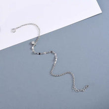 Load image into Gallery viewer, Korean Style Sparkle Chain 6mm Crystal Charm Dainty Stainless Steel Bracelet 6/7/8 inches with Extender
