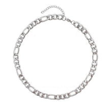 이미지를 갤러리 뷰어에 로드 , 스테인레스 스틸 6mm 청키 피가로 체인 목걸이 14/16/18인치 익스텐더 포함
