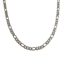 이미지를 갤러리 뷰어에 로드 , 스테인레스 스틸 6mm 청키 피가로 체인 목걸이 14/16/18인치 익스텐더 포함
