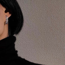 이미지를 갤러리 뷰어에 로드 , 스테인레스 스틸 밀 귀 링크 체인 귀걸이 스터드
