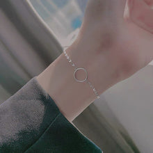 이미지를 갤러리 뷰어에 로드 , 스테인레스 스틸 10mm 원형 링 참 스파클 체인 팔찌 6/7/8인치 익스텐더 포함
