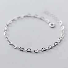 Load image into Gallery viewer, Surgical Stainless Steel 3-4mm Heart Chain Bracelet 6/7/8 Inches with Extender
