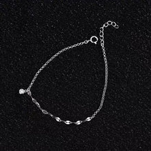 Load image into Gallery viewer, Korean Style Sparkle Chain 6mm Crystal Charm Dainty Stainless Steel Bracelet 6/7/8 inches with Extender
